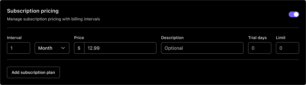 Subscriptions